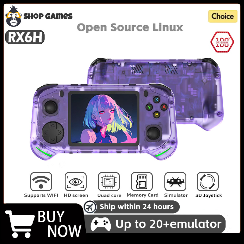 Gaming Console X6 - RX6H Retro Handheld Game Console Linux