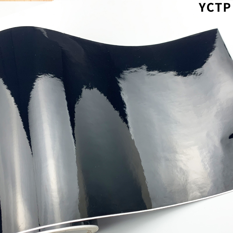 Console Skin Wrap - Classical Glossy Black Vinyl Wrap Film