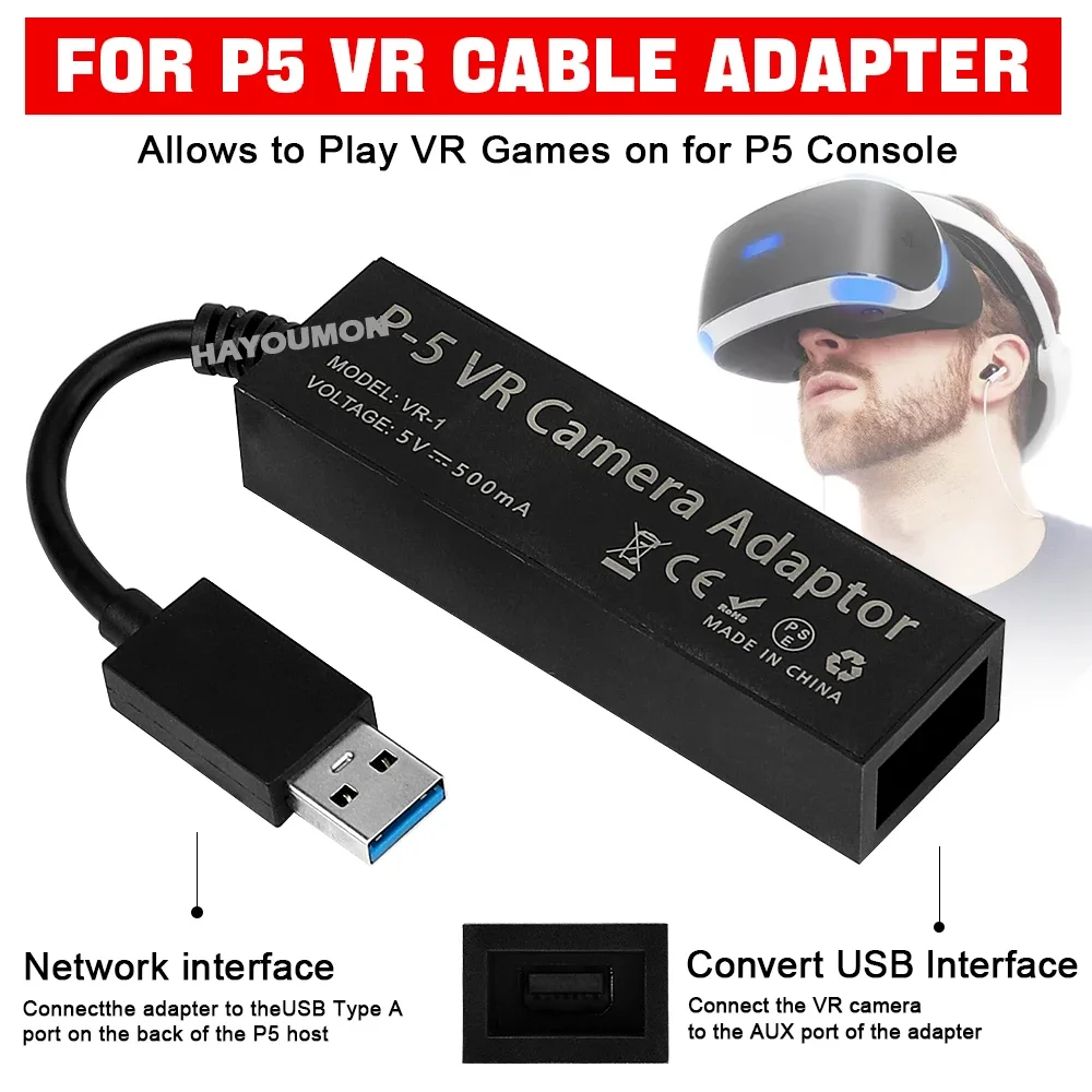 For PS5 VR Cable Adapter For P - огляд і ціна Gaming Console Vr