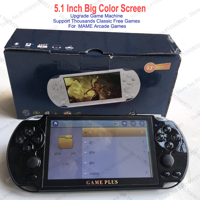 5.1 inch 8GB X9 handheld game  - огляд і ціна Gaming Console X6