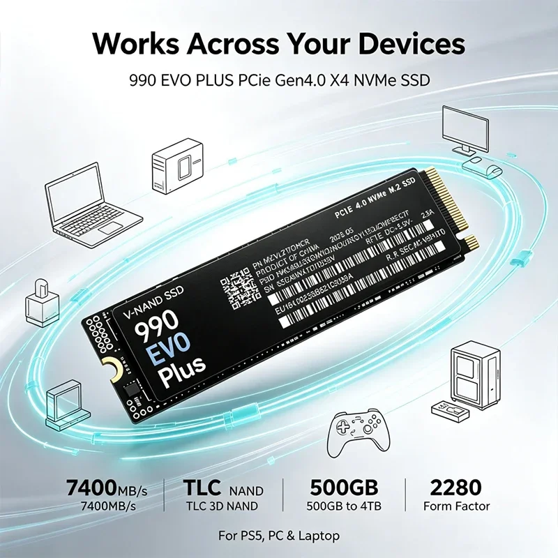 New 990 EVO Plus M.2 2280 NVMe - огляд і ціна Gaming Console Evo