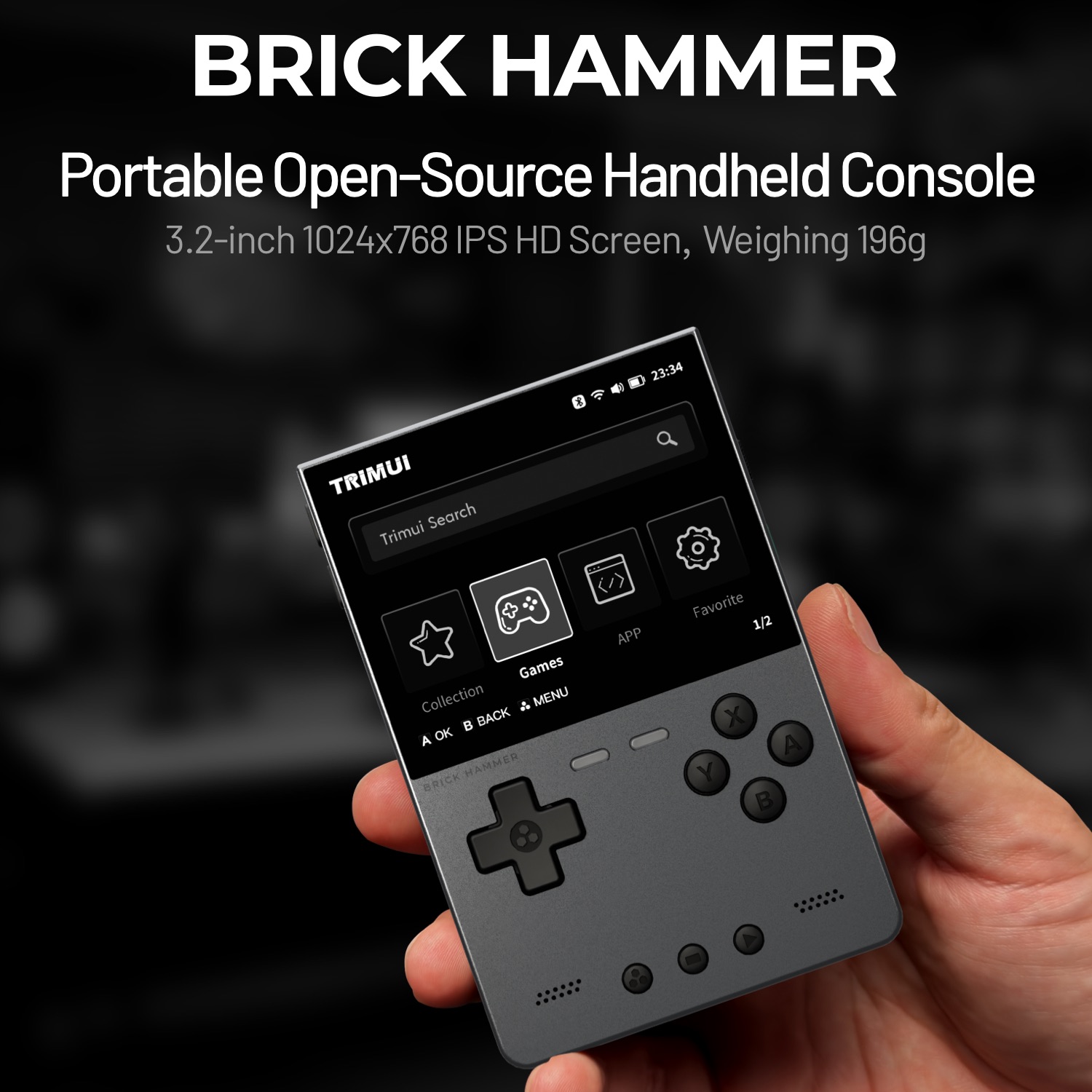 TRIMUI BRICK HAMMER Retro Hand - огляд і ціна Gaming Console Car